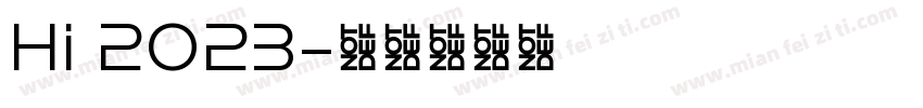 Hi 2023字体转换